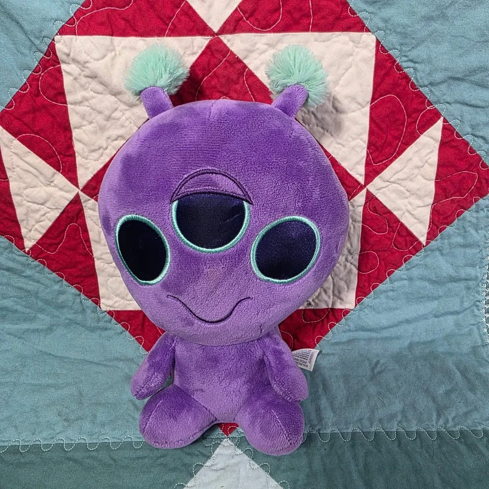Aurora Purple Three Eyed Alien Plush 8